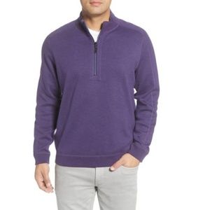 TOMMY BAHAMA Flipsider Reversible Quarter-zip Pullover